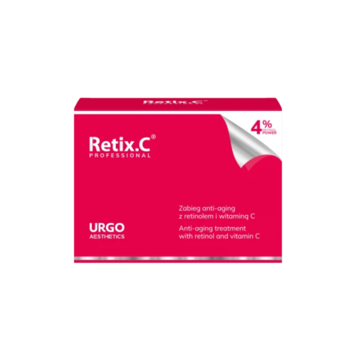 Retix.C Zestaw Retinol 4% (maska 5 x 4g + serum 5 x 2ml) - 5 zabiegów - Peelingi