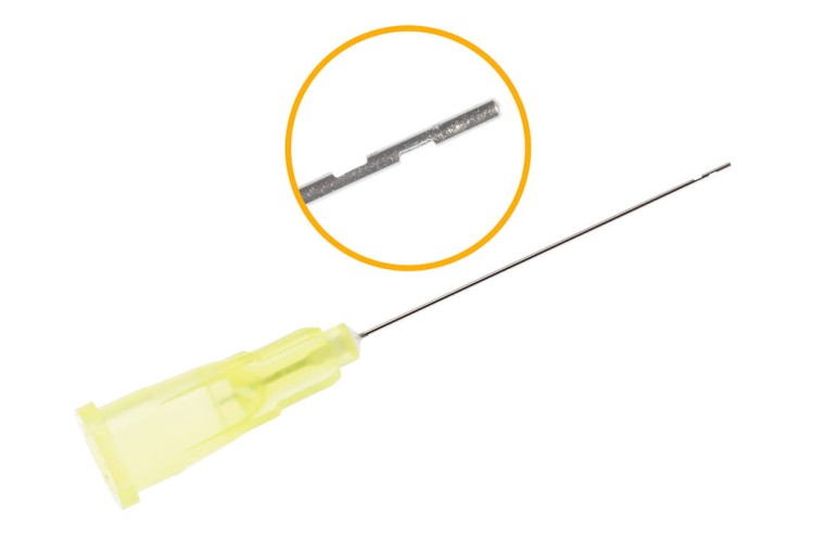 Igły do endoirygacji Comfort 0,3 x 25 mm (30G x 1") - 100 szt. - z dwoma bocznymi otworami - Stomatologia - zdjęcie 2