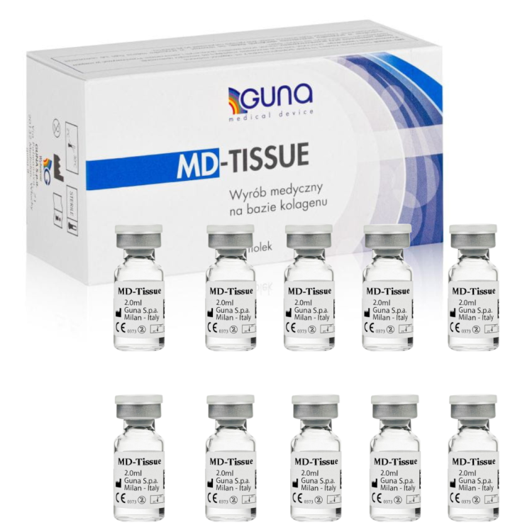GUNA MD-Tissue - Kolagen (10x2ml) - Stymulatory tkankowe - zdjęcie 2