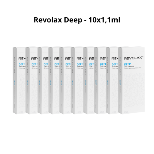 Revolax Deep z lidokainą (10x1ml) - Wypełniacze