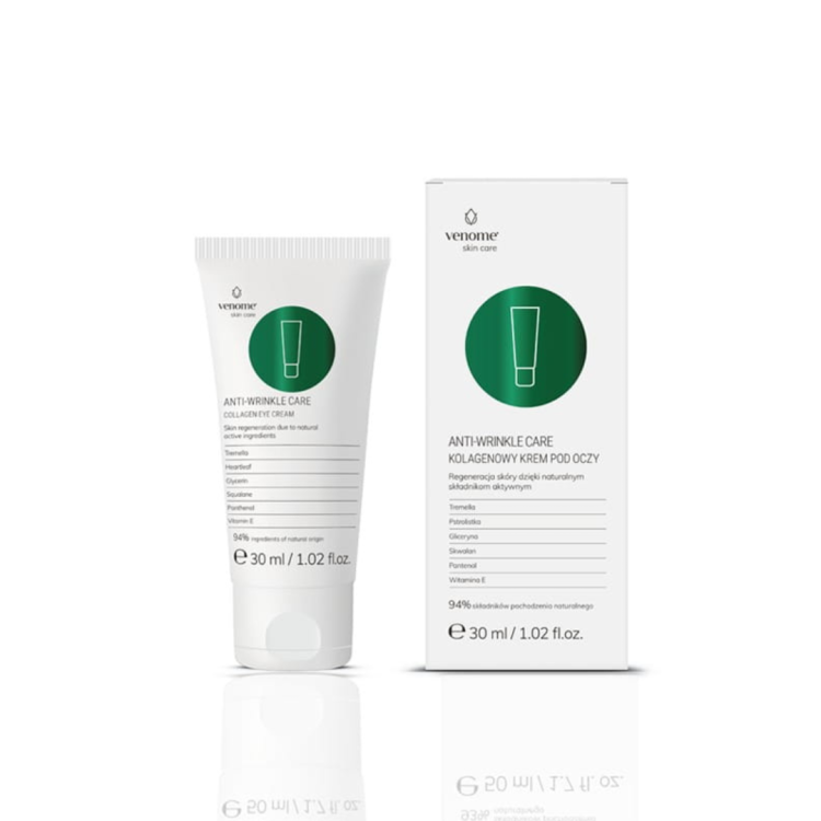 Venome Anti-Wrinkle Care Collagen Eye Cream 30ml - Krem pod oczy z kolagenem - Kosmeceutyki