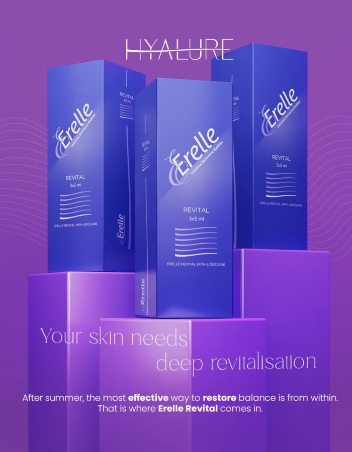 Erelle Revital - stymulator tkankowy na bazie karboksymetylocelulozy (CMC), opakowanie 3 x 5 ml