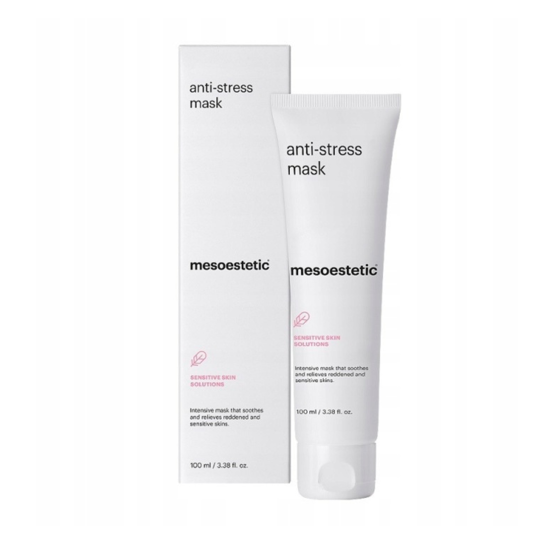 Успокаивающая маска для лица Mesoestetic Anti-Stress Mask, для чувствительной и раздражённой кожи, 100 мл